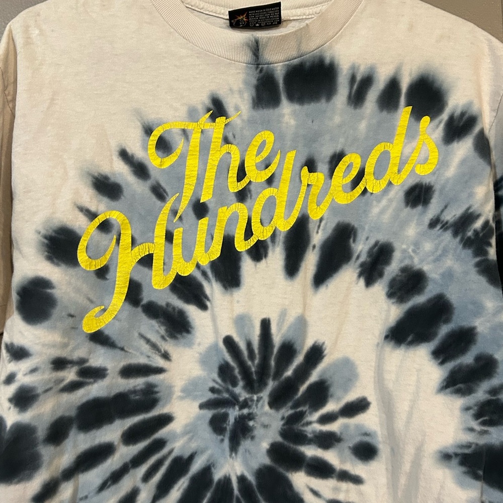 The Hundreds White Tee with Yellow & Black Bomb Label - Picture 2 of 5